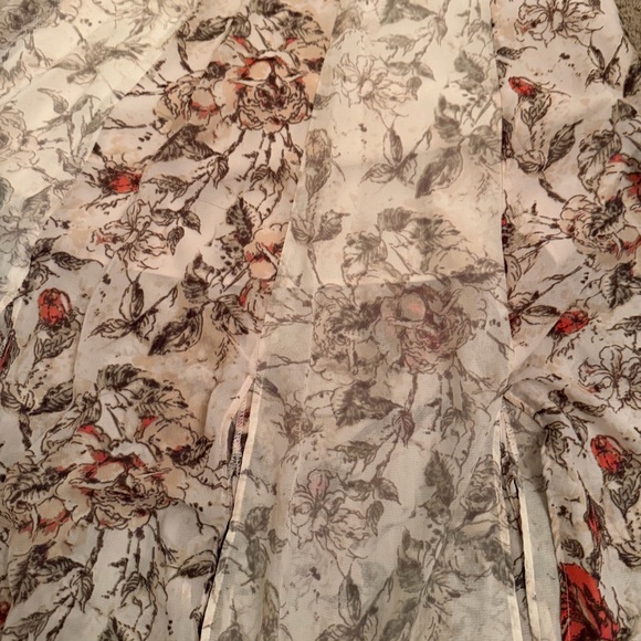 Free People Beige and Red Floral Maxi Dress - Picture 9 of 14